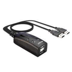 Lindy СЕТЕВОЙ ПЕРЕКЛЮЧАТЕЛЬ KVM USB 2PORT/32165 LINDY цена и информация | Адаптеры, USB-разветвители | pigu.lt