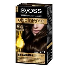 Постоянная краска Olio Intense Syoss Nº 3,10 Каштановый цена и информация | Краска для волос | pigu.lt
