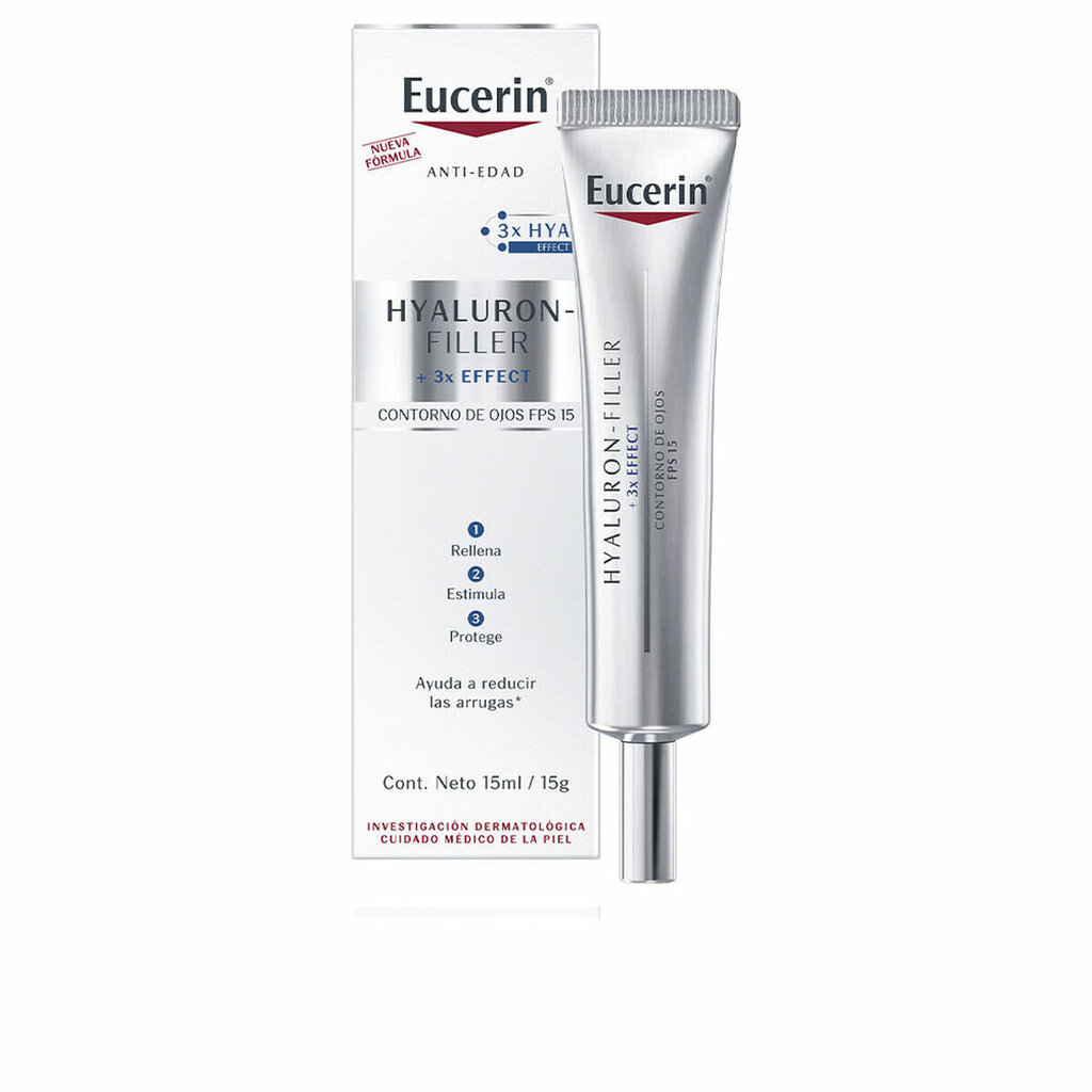 Paakių zonos kremas Eucerin Hyaluron Filler, 15 ml kaina ir informacija | Paakių kremai, serumai | pigu.lt