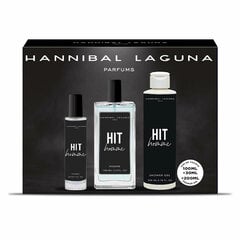 Kosmetikos rinkinys Hannibal Laguna Hit Homme EDT vyrams: Tualetinis vanduo 100 ml + tualetinis vanduo 30 ml + dušo želė 200 ml kaina ir informacija | Kvepalai vyrams | pigu.lt