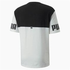 Sportiniai marškinėliai su trumpomis rankovėmis Puma Power Colorblock, juodi kaina ir informacija | Sportinė apranga vyrams | pigu.lt