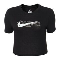 Футболка с коротким рукавом женская Nike 010 Чёрный цена и информация | Футболка женская Kinga, разноцветная | pigu.lt