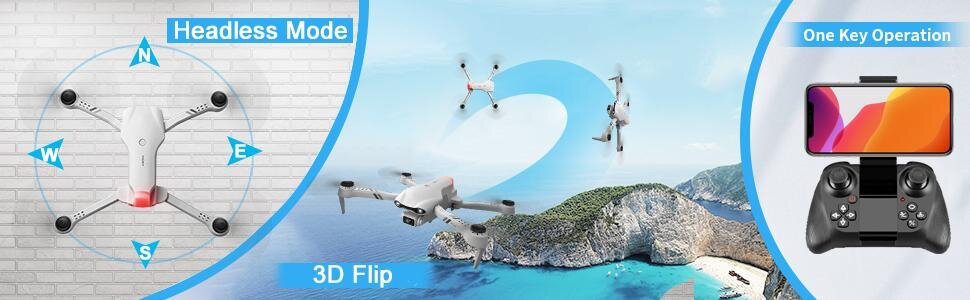 Puikus greitas, manevringas dronas su GPS ir įmontuota internetinė kamera kaina ir informacija | Dronai | pigu.lt
