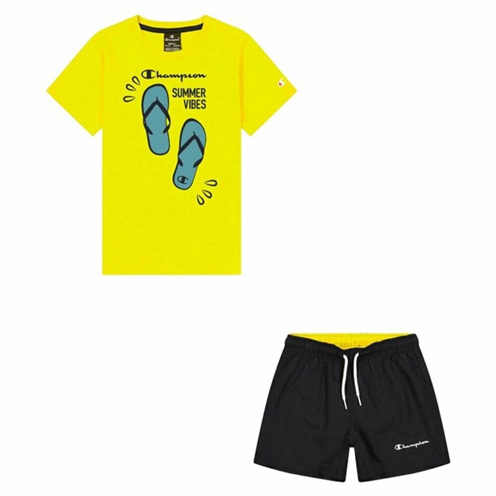 Sportinė apranga mergaitėms ir berniukams Champion, geltona kaina ir informacija | Komplektai mergaitėms | pigu.lt