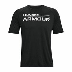 Marškinėliai su trumpomis rankovėmis Under Armour Wordmark, juodi kaina ir informacija | Vyriški marškinėliai | pigu.lt