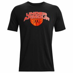 Спортивная футболка с коротким рукавом Under Armour Basketball Branded Wordmark Чёрный цена и информация | Мужские термобрюки, темно-синие, SMA61007 | pigu.lt
