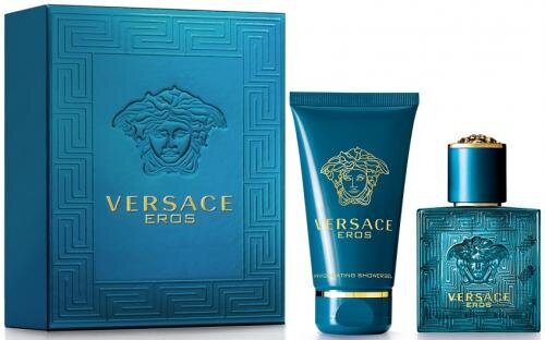 Rinkinys Versace Eros: EDT vyrams 100 ml + dušo želė 100 ml цена и информация | Kvepalai vyrams | pigu.lt