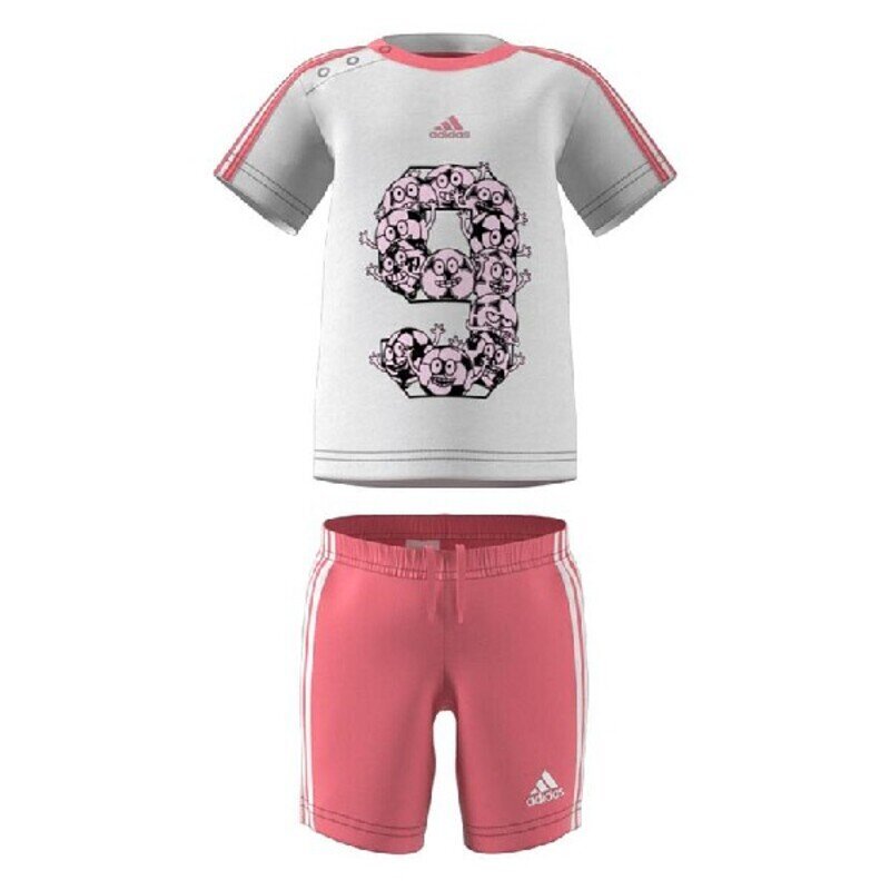 Sportinis kostiumas mergaitėms Adidas Mergina S2014141, rožinis kaina ir informacija | Komplektai mergaitėms | pigu.lt