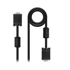 VGA-кабель NANOCABLE 10.15.01 Чёрный цена и информация | Кабели и провода | pigu.lt