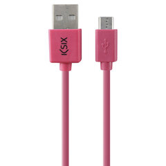 Универсальный кабель USB-MicroUSB KSIX 1 m цена и информация | Кабели и провода | pigu.lt