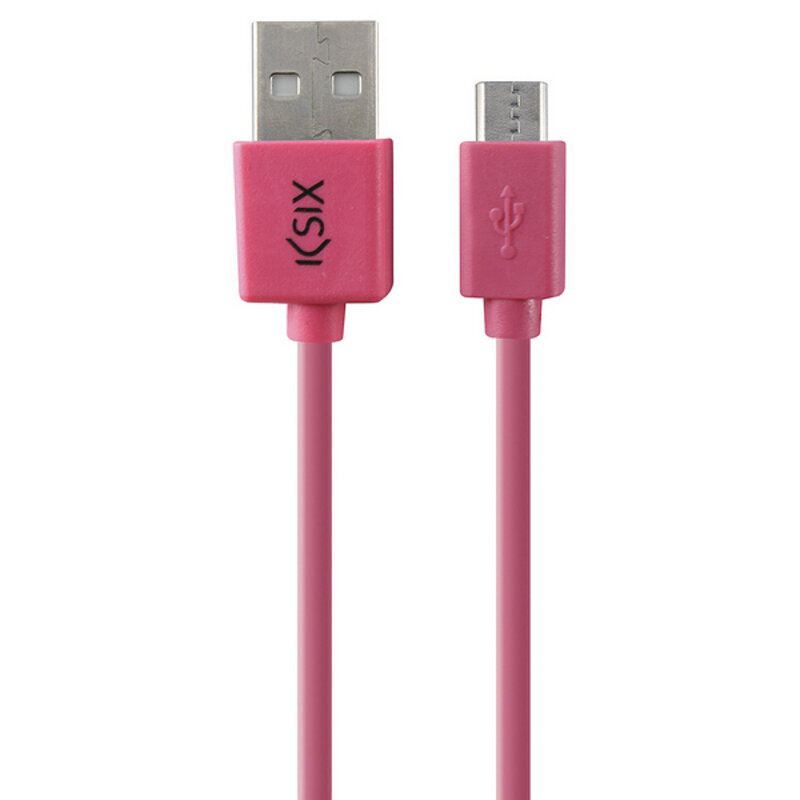 Kabelis USB - mikroUSB Ksix, 1 m kaina ir informacija | Kabeliai ir laidai | pigu.lt