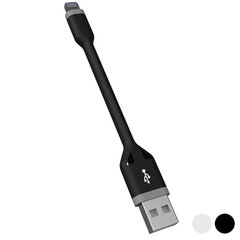 Ksix, USB - Lightning, 0.1 m kaina ir informacija | Kabeliai ir laidai | pigu.lt