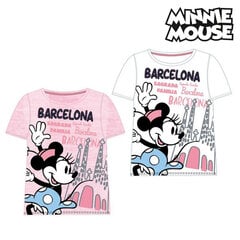Детский Футболка с коротким рукавом Barcelona Minnie Mouse 73847 цена и информация | Футболка для девочек | pigu.lt
