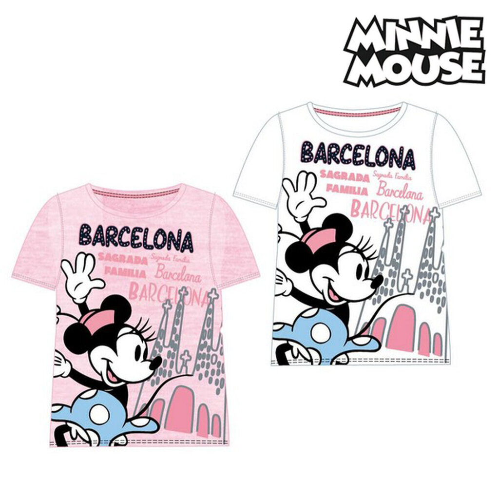 Marškinėliai mergaitėms Barcelona Minnie Mouse 73847 S0717806 цена и информация | Marškinėliai mergaitėms | pigu.lt