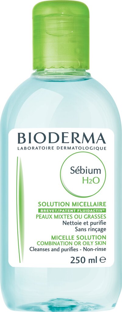 Valomasis micelinis vanduo veidui Bioderma Sebium H2O, 250 ml цена и информация | Veido prausikliai, valikliai | pigu.lt