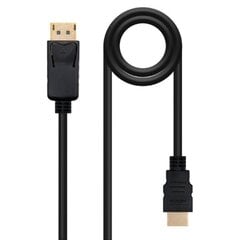 Адаптер для DisplayPort на HDMI NANOCABLE 10.15.430 Чёрный цена и информация | Кабели и провода | pigu.lt