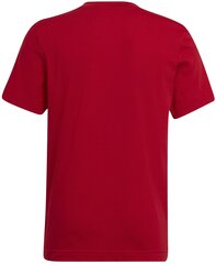 Футболка Adidas Ent22 Tee Y Red HC0446 HC0446/152 цена и информация | Рубашки для мальчиков | pigu.lt