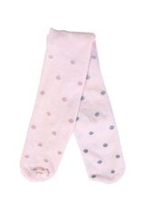 Нарядные колготки в блестящий горошек на кремово-белом фоне из смеси хлопка и вискозы для малышей DIXIE цена и информация | Колготки, носочки для новорожденных | pigu.lt