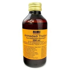 Galvos masažo aliejus Nimi Ayurveda Arimedadi Thailam, 200 ml kaina ir informacija | Eteriniai, kosmetiniai aliejai, hidrolatai | pigu.lt