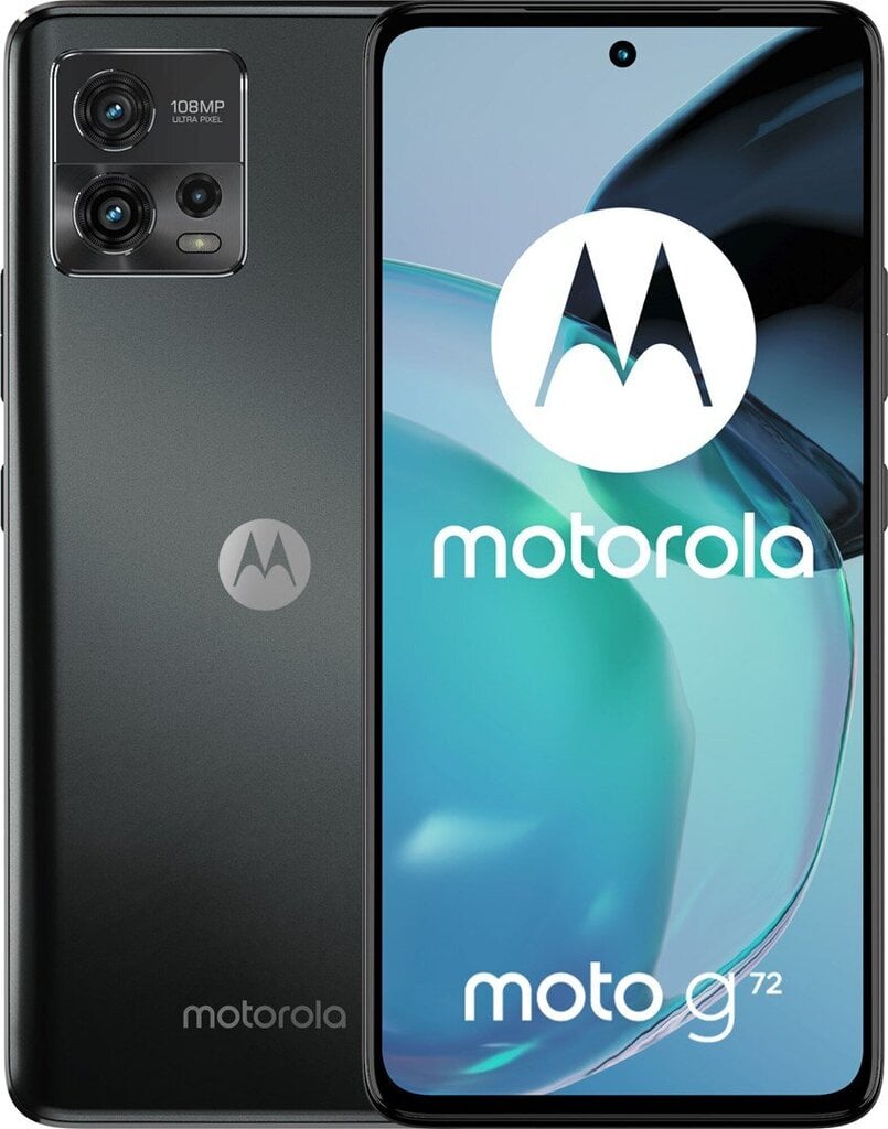 Телефон Motorola Moto G72 8/128GB Dual SIM Meteorite Grey PAVG0003RO цена |  pigu.lt