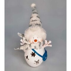 Sniego žmogaus figūrėlė LED 7x6x16 cm kaina ir informacija | Kalėdinės dekoracijos | pigu.lt