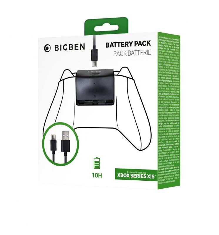 BigBen Battery Pack 1400MaH kaina ir informacija | Žaidimų pultai  | pigu.lt