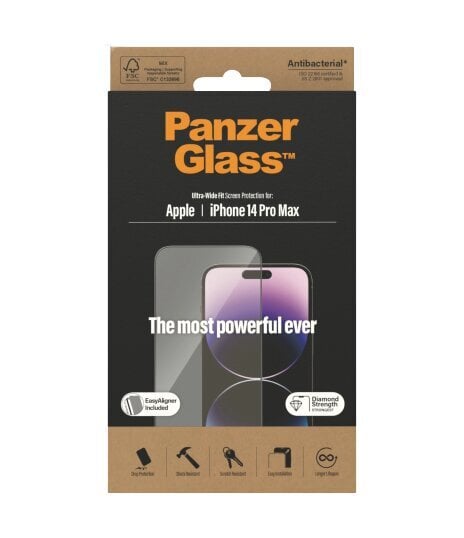 PanzerGlass iPhone 14 Pro Max kaina ir informacija | Apsauginės plėvelės telefonams | pigu.lt