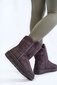 Sniego batai moterims Big Star BSB22286, pilki kaina ir informacija | Aulinukai, ilgaauliai batai moterims | pigu.lt