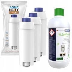 Delonghi 3 vnt + Ecodecalk 500 ml цена и информация | Аксессуары для кофейных аппаратов | pigu.lt