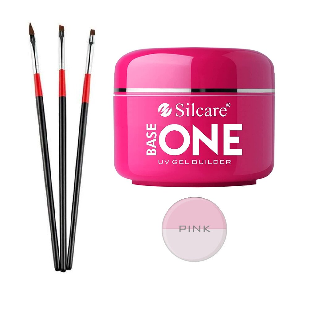 Nagų priauginimo rinkinys Silcare Pink gelis 50 g N04 цена и информация | Nagų lakai, stiprintojai | pigu.lt