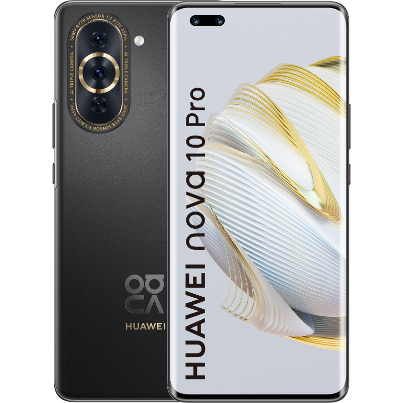 Huawei Nova 10 Pro 8/256GB Dual SIM 51097ETX Starry Black kaina ir informacija | Mobilieji telefonai | pigu.lt