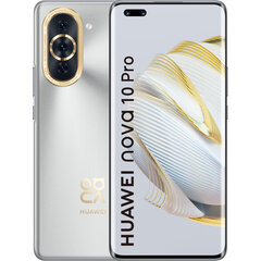 Huawei Nova 10 Pro, 256 ГБ, Две SIM-карты, Серебристый цена и информация | Мобильные телефоны | pigu.lt