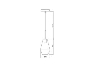 Pakabinamas šviestuvas LIME 2, 17 cm, gold 7900 цена и информация | Подвесной светильник | pigu.lt