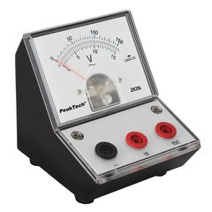 Analoginis voltmetras PeakTech® P 205-11, - 0 ... 15V / 150V kintamoji srovė kaina ir informacija | Mechaniniai įrankiai | pigu.lt