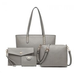 Комплект женских сумочек Rosa Grey из 4-х предметов, серый цена и информация | Женские сумки | pigu.lt