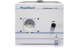 Izoliacinis transformatorius PeakTech® P 2240, 230 V, 500 W kaina ir informacija | Maitinimo šaltiniai | pigu.lt