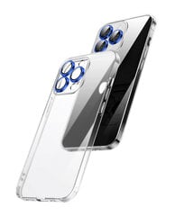 Чехол Matte Glass Case с защитой камеры из синего металла для Apple iPhone 12 Pro цена и информация | Чехлы для телефонов | pigu.lt