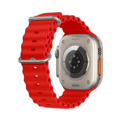 Beep Ocean Band Watch Band Red kaina ir informacija | Išmaniųjų laikrodžių ir apyrankių priedai | pigu.lt