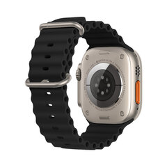 Beep Ocean Band Watch Band Black kaina ir informacija | Išmaniųjų laikrodžių ir apyrankių priedai | pigu.lt