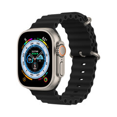 Beep Ocean Band Watch Band Black kaina ir informacija | Išmaniųjų laikrodžių ir apyrankių priedai | pigu.lt