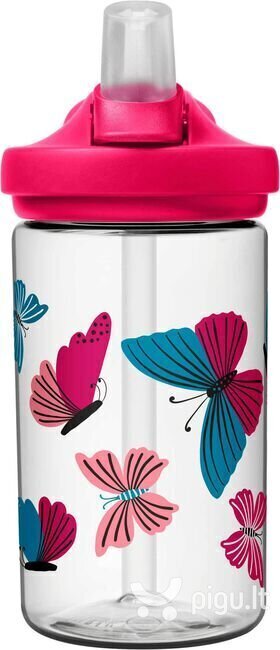 Vaikiška gertuvė Camelbak Eddy+Kids Butterflies, 400 ml, rožinė цена и информация | Gertuvės | pigu.lt