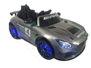 Mercedes-Benz GT4 12v su MP4 jutikliniu ekranu, blizgus sidabras kaina ir informacija | Elektromobiliai vaikams | pigu.lt