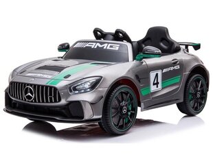 Mercedes-Benz GT4 12v su MP4 jutikliniu ekranu, blizgus sidabras kaina ir informacija | Elektromobiliai vaikams | pigu.lt