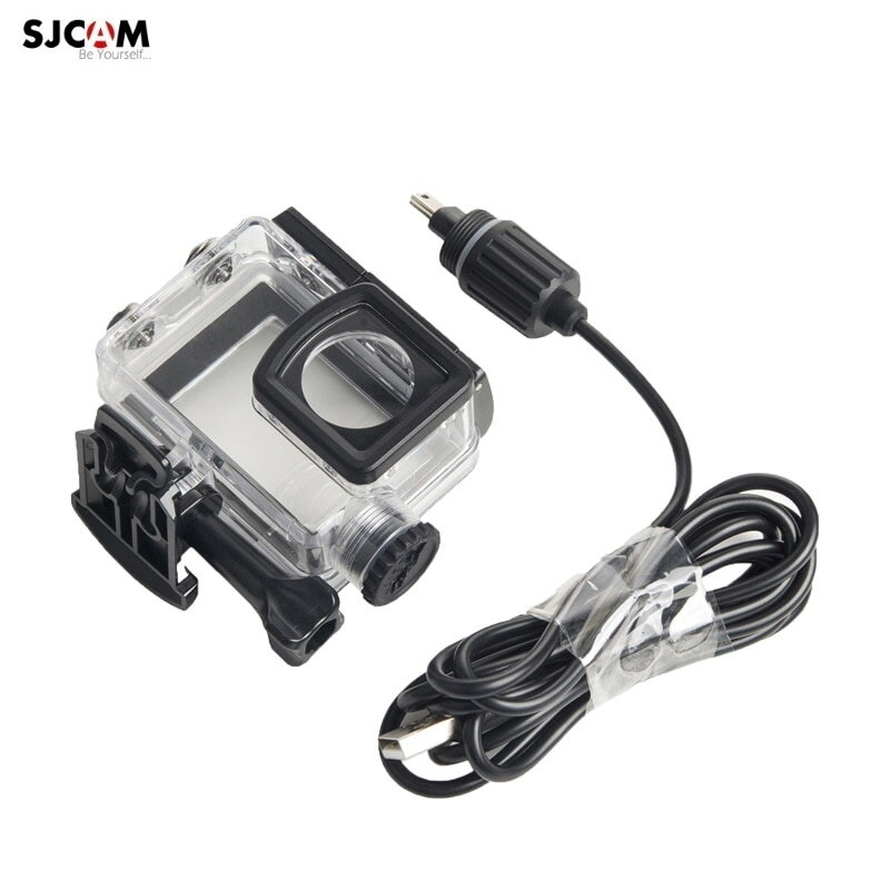 SJCam Originalus SJ8 Air Plus Pro Wi-Fi vandeniui atsparus korpusas su įmontuotu 12-38V įkrovikliu motociklui kaina ir informacija | Priedai vaizdo kameroms | pigu.lt