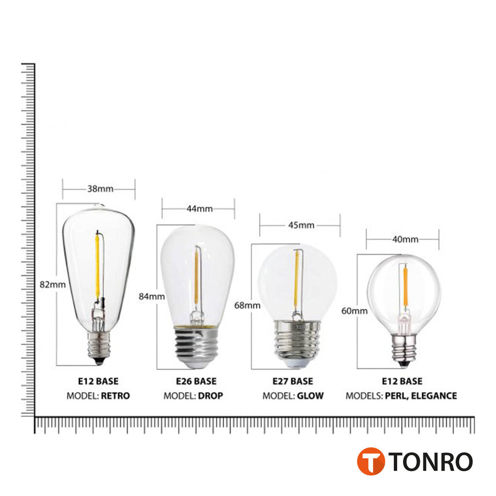 Lauko lempučių girlianda Tonro Elegance, 100 m kaina ir informacija | Girliandos | pigu.lt