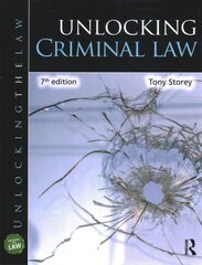 Unlocking Criminal Law 7th edition цена и информация | Книги по экономике | pigu.lt