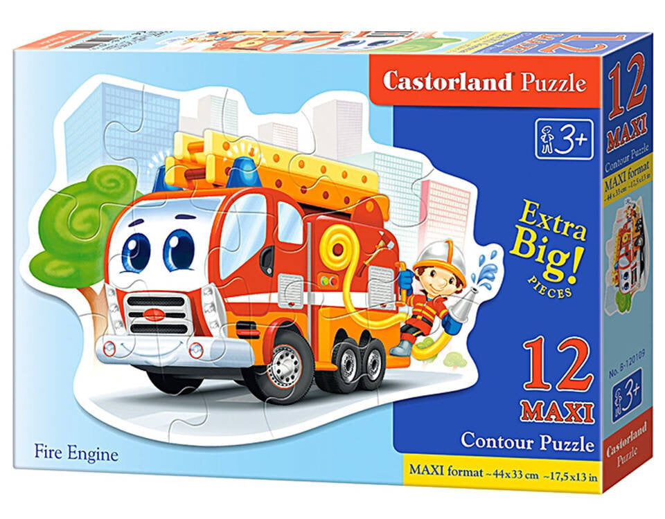 Dėlionė Castorland Fire Engine, 12 dalių kaina ir informacija | Dėlionės (puzzle) | pigu.lt