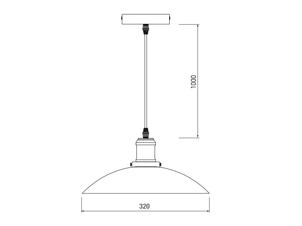 Pakabinamas šviestuvas HORIZON, 32 cm, white 4499 kaina ir informacija | Pakabinami šviestuvai | pigu.lt
