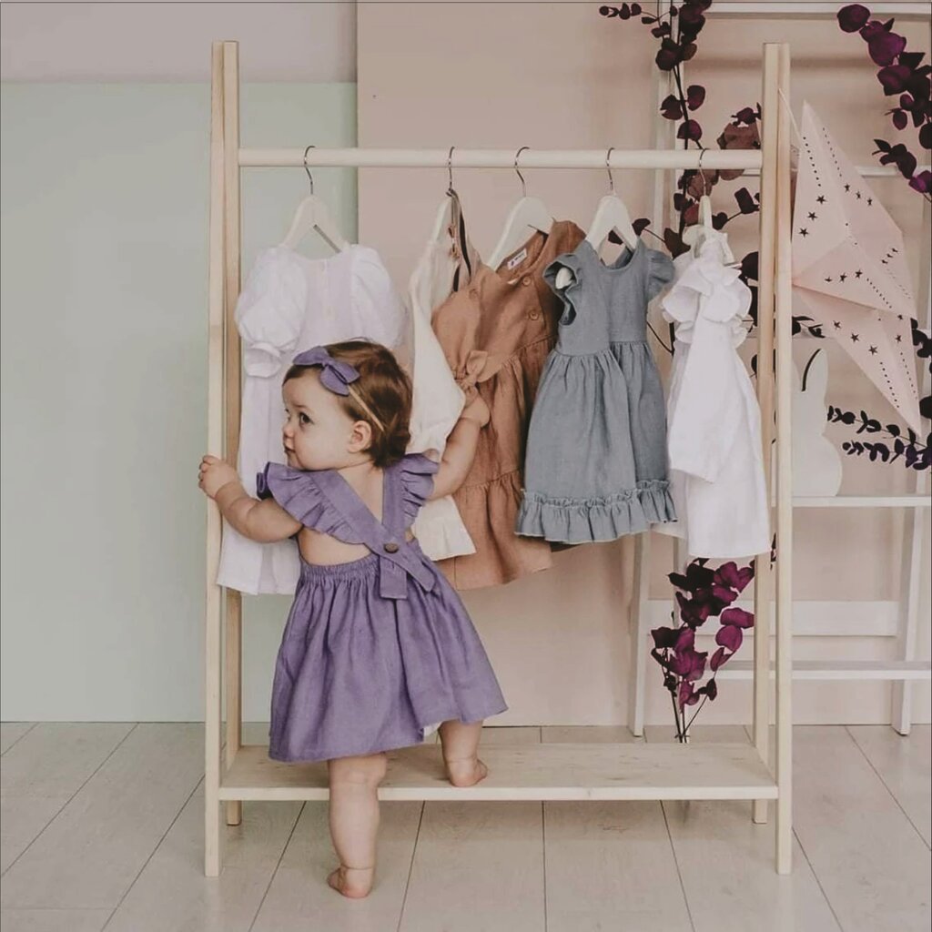 Medinė, vaikiška drabužių kabykla, natūrali kaina ir informacija | Vaikiškos lentynos | pigu.lt