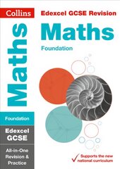 Edexcel GCSE 9-1 Maths Foundation All-in-One Complete Revision and Practice: Ideal for Home Learning, 2023 and 2024 Exams edition, Edexcel GCSE Maths Foundation Tier All-in-One Revision and Practice цена и информация | Книги для подростков и молодежи | pigu.lt